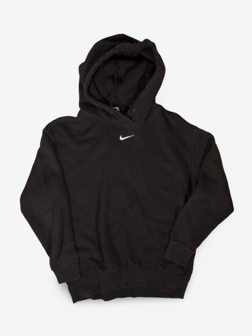 Nike Central Swoosh Embroidered Black Hoodie